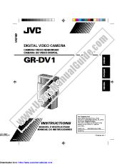 Voir GR-DV1U pdf Mode d'emploi - Anglais, Français, Espagnol