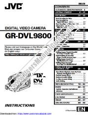 Voir GR-DVL9800A pdf Directives