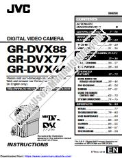Voir GR-DVX44 pdf Directives