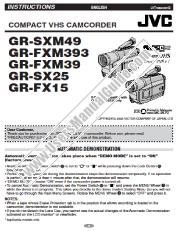 Ver GR-SX25EX pdf Manual de instrucciones