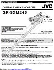 Ver GR-SXM245U pdf Manual de instrucciones