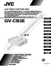 Ver GV-CB3E pdf Instrucciones - Inglés, Alemán, Francés, Holandés, Castellano, Italiano
