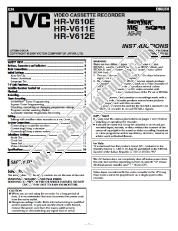Ver HR-V612EY pdf Manual de instrucciones
