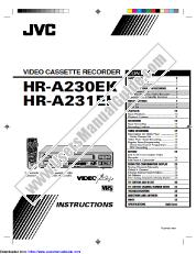 Vezi HR-A231EK pdf Instrucțiuni