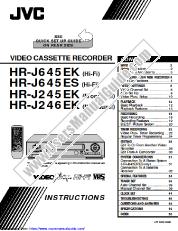 Vezi HR-J246EK pdf Instrucțiuni
