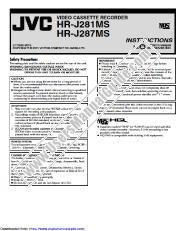 Voir HR-J281MS pdf Mode d'emploi