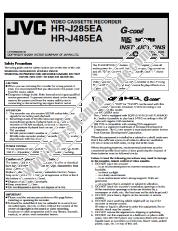 Ver HR-J285EA pdf Manual de instrucciones
