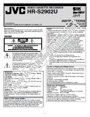 Ver HR-S2902US pdf Manual de instrucciones