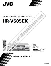 Ver HR-V500EZ pdf Manual de instrucciones