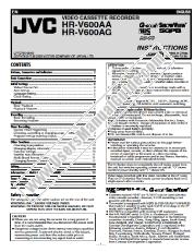 Voir HR-V600AG pdf Mode d'emploi