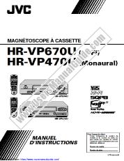 Voir HR-VP470U pdf Mode d'emploi - Français