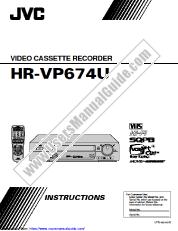 Ver HR-VP674U pdf Instrucciones