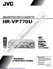 Voir HR-VP770U pdf Mode d'emploi - Français