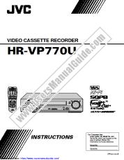 Ver HR-VP770U pdf Instrucciones