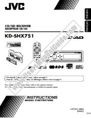 Ansicht KD-SHX751 pdf Bedienungsanleitung