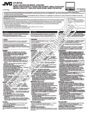 Ver KV-M705UN pdf Manual de instrucciones