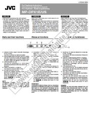 Voir MP-DPX1E pdf Manuel d'instructions