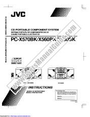 View PC-X560BKJ pdf Instructions, Instructions - Français, Instructions - Español