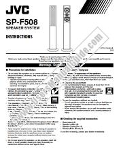 Voir SP-F508UD pdf Manuel d'instructions