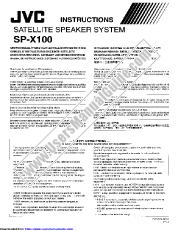 Voir SP-X100E pdf Directives