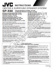 View SP-X60 pdf Instructions - Center and Surround Speakers
