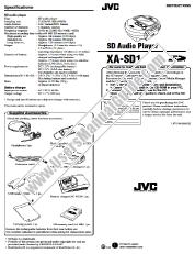 Ver XA-SD1J pdf Instrucciones