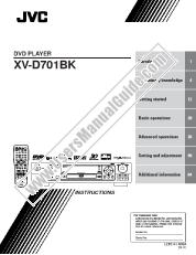 Ver XV-D701BKE pdf Instrucciones