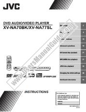 Ver XV-NA70BK pdf Libro de instrucciones