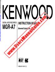 Vezi MGR-A7 pdf Engleză (de tip X) Manual de utilizare