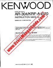Ver AR-304 pdf Manual de usuario en inglés (EE. UU.)