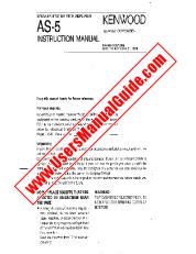 Vezi AS-5 pdf Engleză (SUA) Manual de utilizare