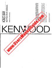 Vezi KAC-941 pdf Engleză Manual de utilizare