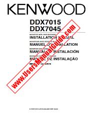 Ansicht DDX7045 pdf Englisch, Französisch, Spanisch, Portugal Bedienungsanleitung