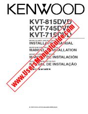 View KVT-745DVD pdf English, French, Spanish, Portugal User Manual
