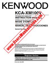 Ver KCA-XM100V pdf Inglés, Francés, Español Manual De Usuario