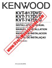 Voir KVT-817DVD pdf Anglais, Français, Espagnol, Portugal Manuel de l'utilisateur