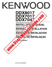 Ansicht DDX8017 pdf Englisch, Französisch, Spanisch, Portugal Bedienungsanleitung