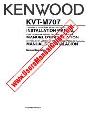 Ver KVT-M707 pdf Inglés, francés, español (Manual de instalación) Manual de usuario