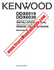 Ansicht DDX6039 pdf Englisch, Spanisch (INSTALLATIONSHANDBUCH) Benutzerhandbuch