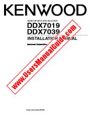 Ver DDX7039 pdf Manual de usuario en inglés (MANUAL DE INSTALACIÓN)
