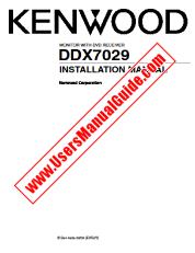 Ver DDX7029 pdf Manual de usuario en inglés (MANUAL DE INSTALACIÓN)