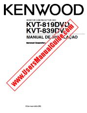 Voir KVT-819DVD pdf Portugal (manuel d'installation) Manuel de l'utilisateur