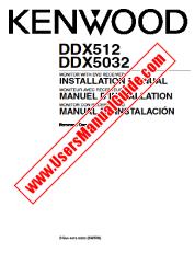 Ver DDX5032 pdf Inglés, francés, español (MANUAL DE INSTALACIÓN) Manual de usuario