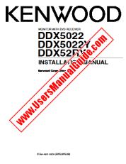 Ver DDX5022Y pdf Manual de usuario en inglés (MANUAL DE INSTALACIÓN)