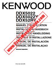 Ver DDX5022Y pdf Francés, alemán, holandés, italiano, español, Portugal (MANUAL DE INSTALACIÓN) Manual del usuario