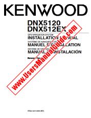 Ansicht DNX512EX pdf Englisch, Französisch, Spanisch (INSTALLATIONSHANDBUCH) Benutzerhandbuch