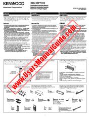 View KDV-MP7032 pdf English, Spanish, Portugal (INSTALLATION MANUAL) User Manual