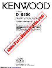 Voir D-S300 pdf Manuel d'utilisation anglais