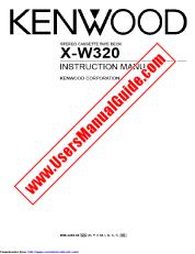 Voir X-W320 pdf Manuel d'utilisation anglais