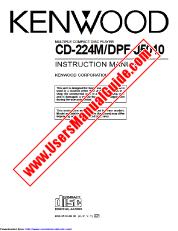 Ver CD-224M pdf Manual de usuario en ingles